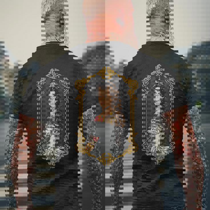 ヒップスター シッシ オーストリア皇后エリザベート 肖像画 メンズTシャツ バックプリント 高齢者への贈り物