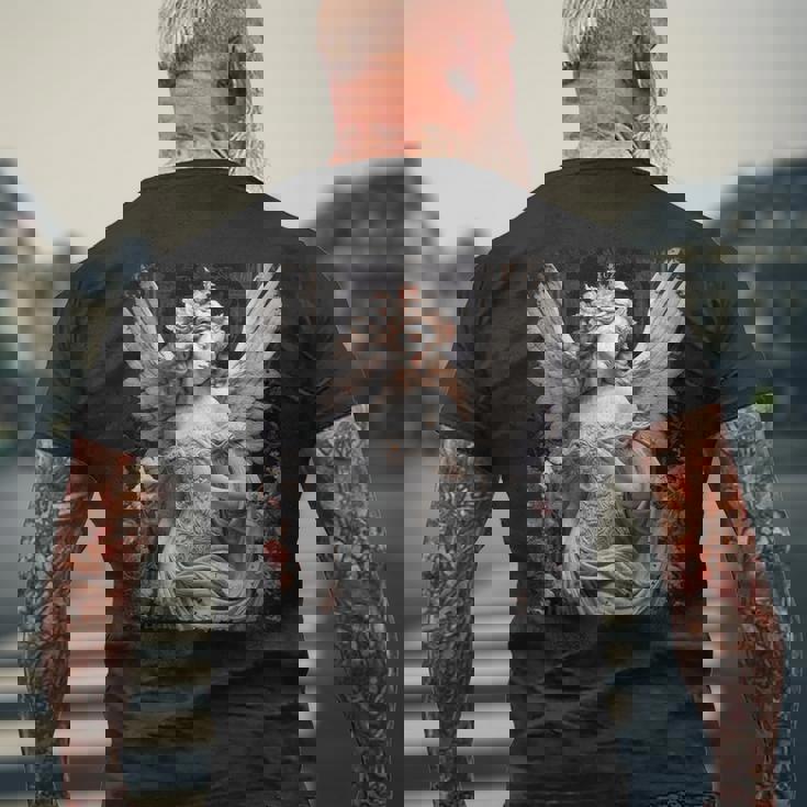 ヒップホップ Y2k ヴィンテージ ヒップスター エッジの効いたアーバン ストリートウェア エンジェル 長袖tシャツ メンズTシャツ バックプリント 高齢者への贈り物