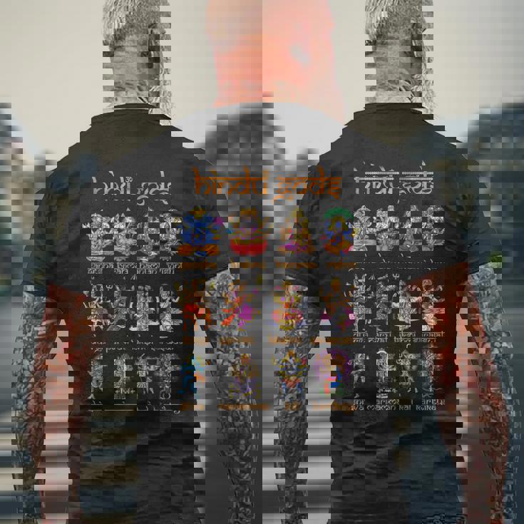 ヒンズー教の神 シヴァ ガネーシャ ハヌマーン ヒンズー教の女神 カーリー スピリチュアル 禅 ヨガ 瞑想 メンズTシャツ バックプリント 高齢者への贈り物