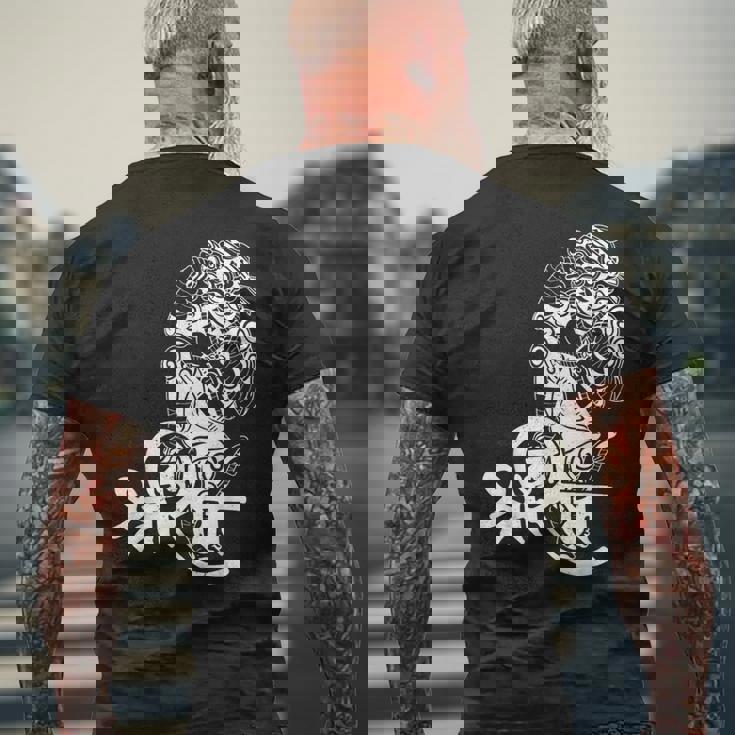 ヒンドゥー教のハヌマーン ヒンドゥー教 インド 仏教 観光客 古代国家 メンズTシャツ バックプリント 高齢者への贈り物