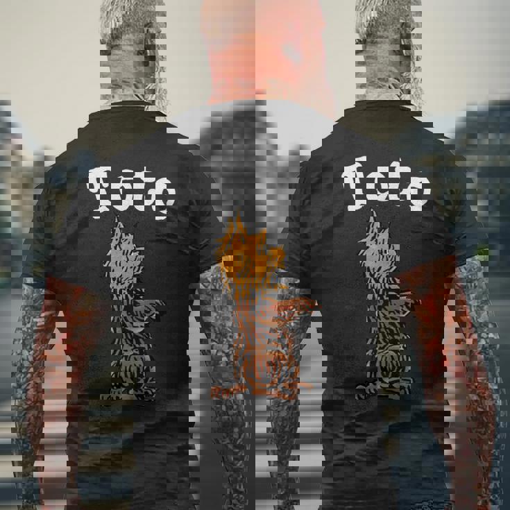 ビンテージtoto The Dog シャツアート -Toto Oz 魔法使い Toto 長袖tシャツ メンズTシャツ バックプリント 高齢者への贈り物