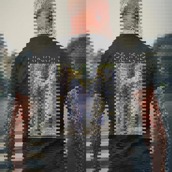 ピエールオーギュスト・ルノワール スイングスプリング メンズTシャツ バックプリント 高齢者への贈り物