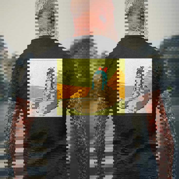 ピピミ・スフィンクス ポップチーム エピック メンズTシャツ バックプリント 高齢者への贈り物