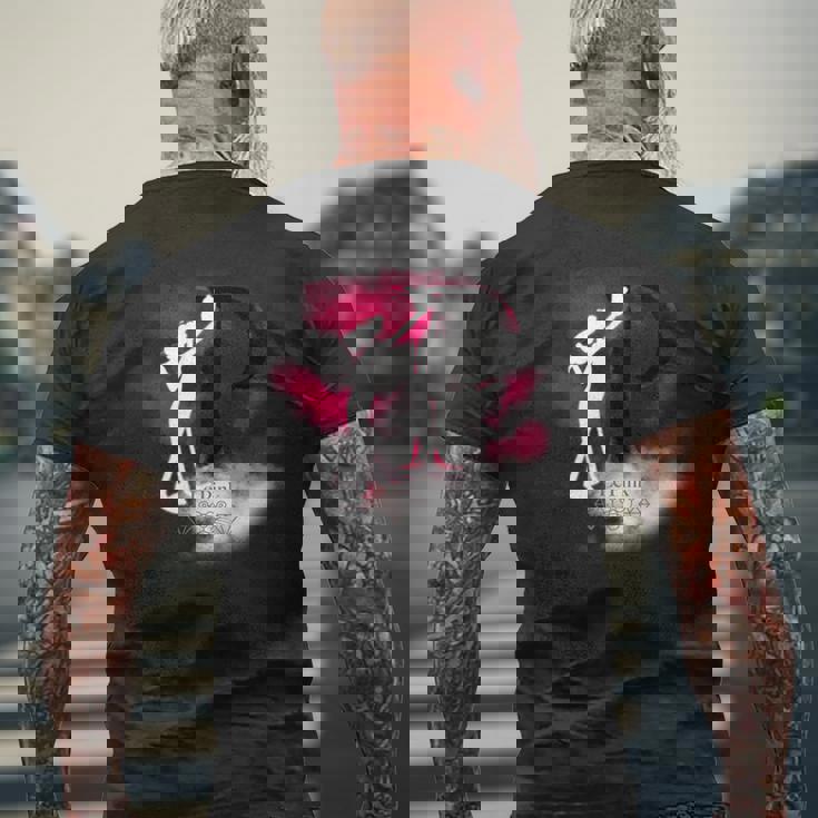 ピンクパンサー ル ピンクシルエット 霧の中 長袖tシャツ メンズTシャツ バックプリント 高齢者への贈り物