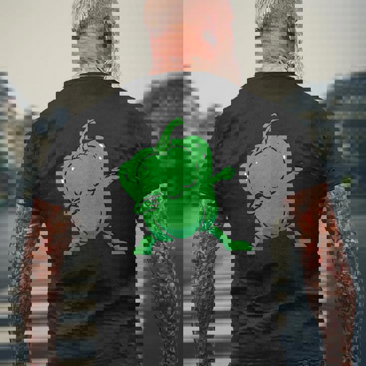 ピーマン ダビングベルペッパー 野菜 愛 ピーマン メンズTシャツ バックプリント 高齢者への贈り物