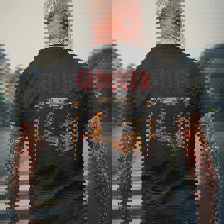 ファラオを克服 ラムセス2世 古代エジプトの王道 長袖tシャツ メンズTシャツ バックプリント 高齢者への贈り物