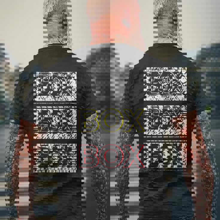 ファン用カータイヤ ボックスボックス メンズTシャツ バックプリント 高齢者への贈り物