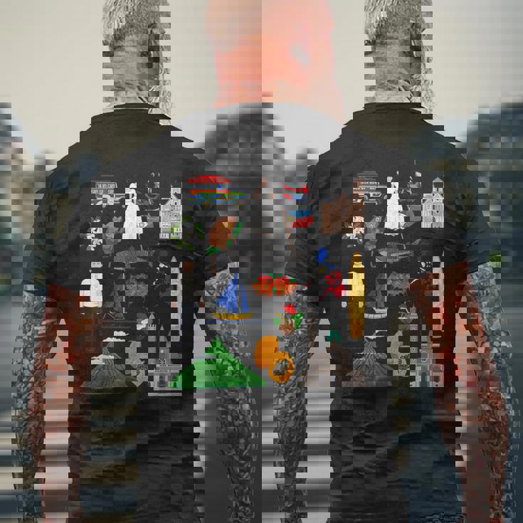 フィリピン フィリピンのアイコン お土産旅行 メンズTシャツ バックプリント 高齢者への贈り物