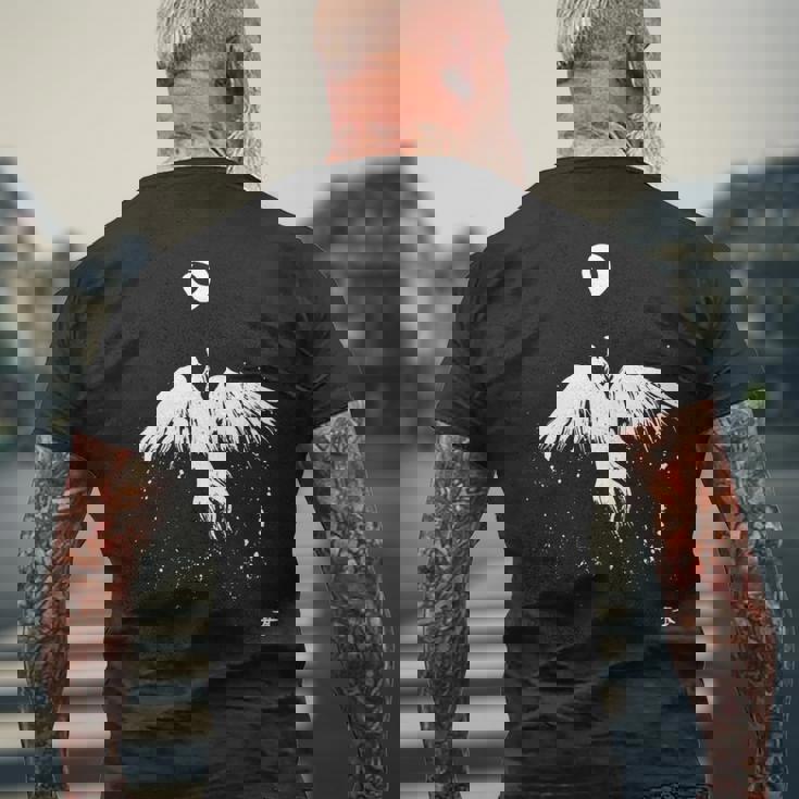 フェニックス 火の鳥の復活 キム・ディアス・ホルム 絵 インクアート Phoenix Bird Kim Holm 長袖tシャツ メンズTシャツ バックプリント 高齢者への贈り物