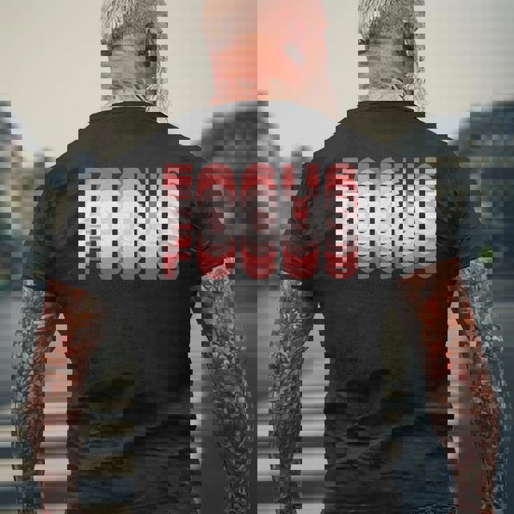 フォーカス 錯覚 ぼやけたトリッピー 長袖tシャツ メンズTシャツ バックプリント 高齢者への贈り物