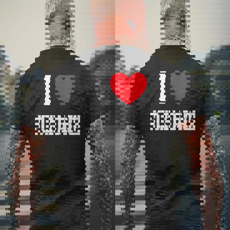 フォークダンス大好き メンズTシャツ バックプリント 高齢者への贈り物