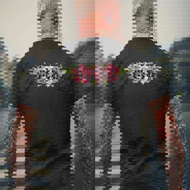 フラダンス フラ レッスン用 アロハ トロピカル ハワイ ハイビスカス Hawaii ハワイアン かわいい 長袖tシャツ メンズTシャツ バックプリント 高齢者への贈り物