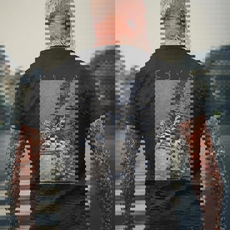 フランシスコ・ゴヤ 理性の眠りが怪物を生む メンズTシャツ バックプリント 高齢者への贈り物