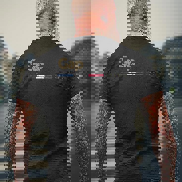 フランスで「ジェイミーギャップ」都市名 長袖tシャツ メンズTシャツ バックプリント 高齢者への贈り物