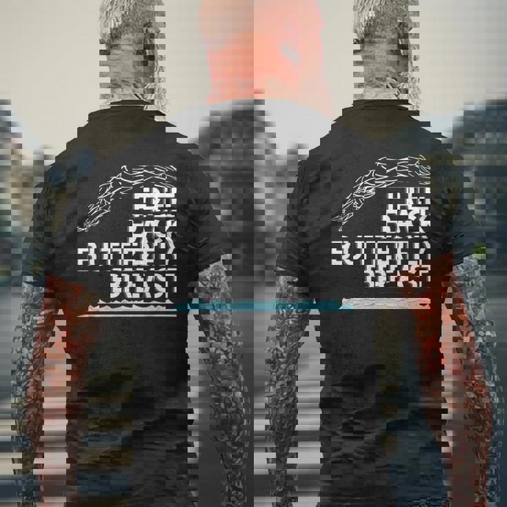 フリーバックバタフライブレストスイムストロークスイムチームライト メンズTシャツ バックプリント 高齢者への贈り物