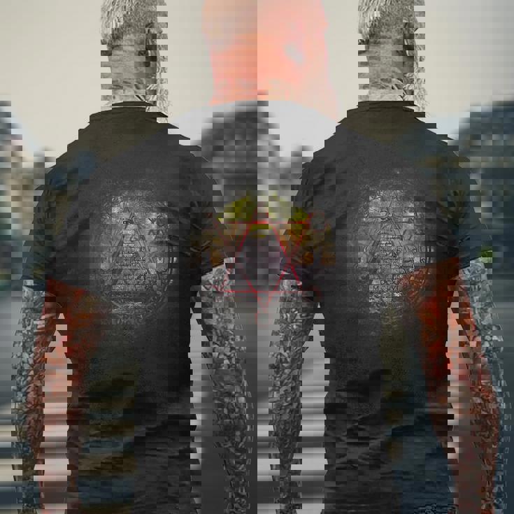 フリーメイソン ロッジ フリーメイソン マスターメイソン スクエア&コンパス エンブレム メンズTシャツ バックプリント 高齢者への贈り物