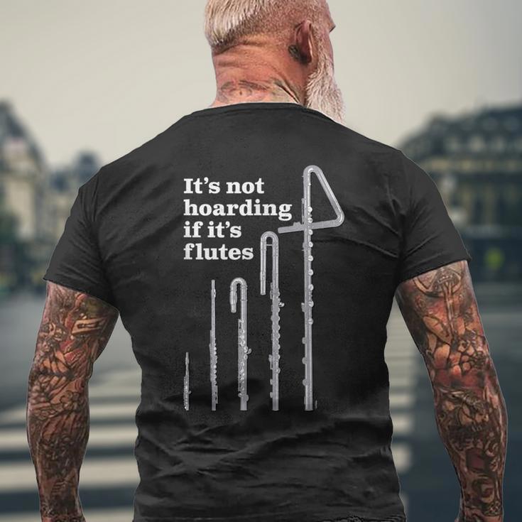 フルートプレーヤーまたはフルートの先生のためのフルートユーモア面白いフルート Flute Meme メンズTシャツ バックプリント 高齢者への贈り物