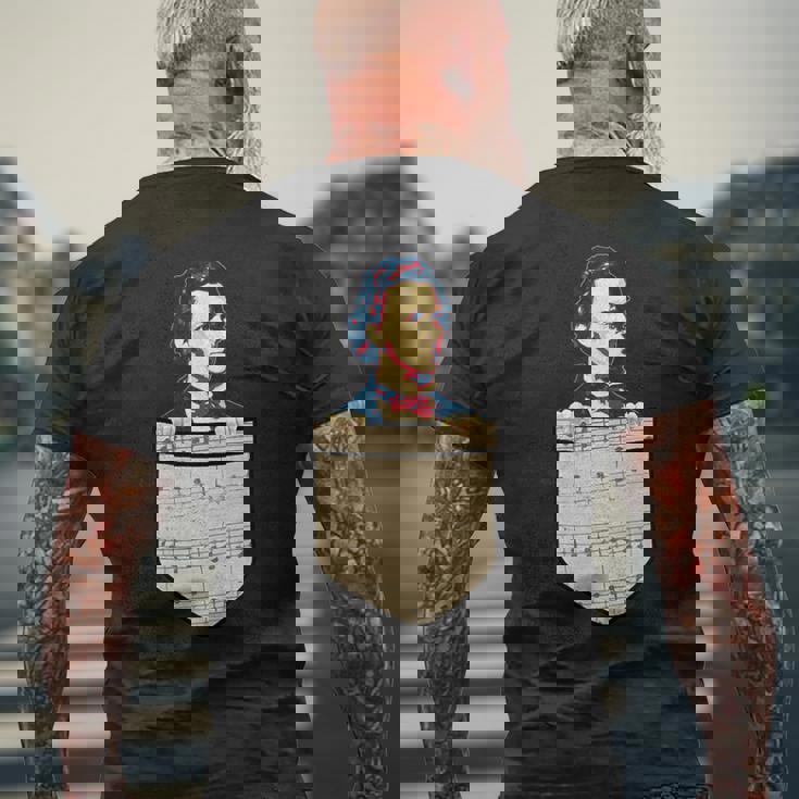 フレデリック・ショパン レトロ プロパガンダ メンズTシャツ バックプリント 高齢者への贈り物