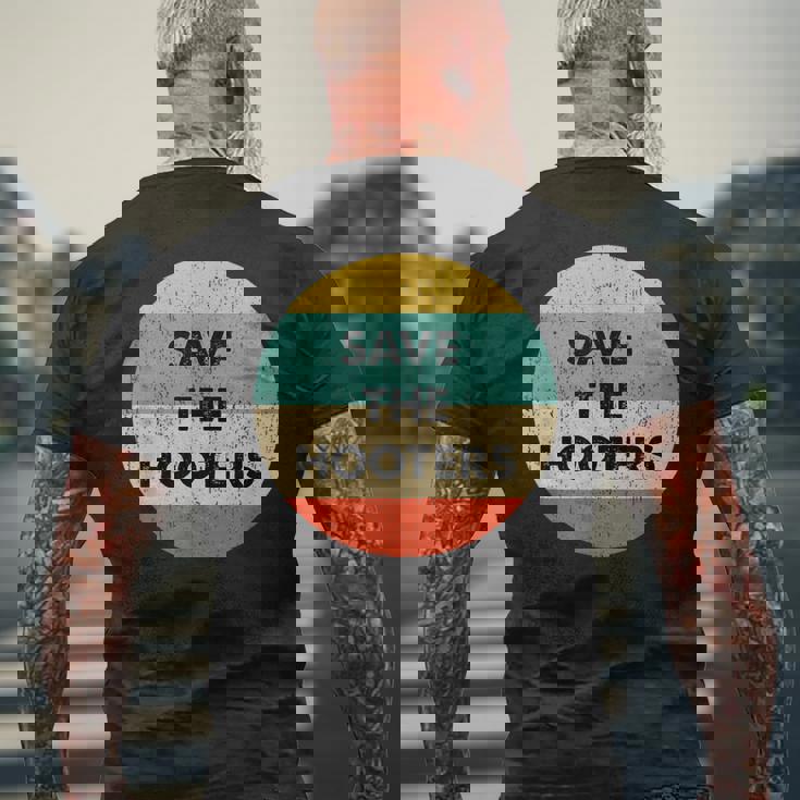 フーターズを救え メンズTシャツ バックプリント 高齢者への贈り物