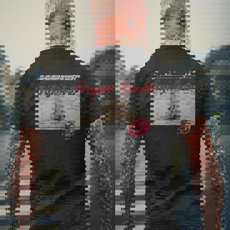 ブリジットバルドー_001 メンズTシャツ バックプリント 高齢者への贈り物