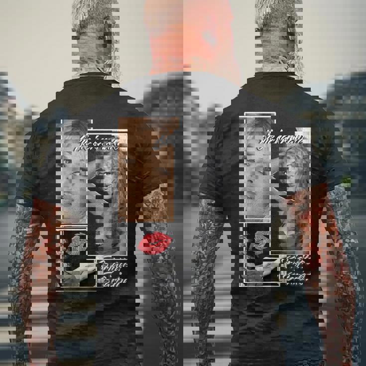 ブリジットバルドー_002 メンズTシャツ バックプリント 高齢者への贈り物