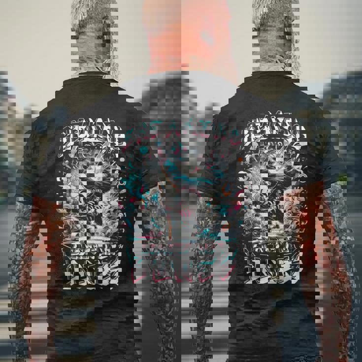 ブレイクダンス Bボーイ スタント ストリートダンサー Breaking Limits メンズTシャツ バックプリント 高齢者への贈り物