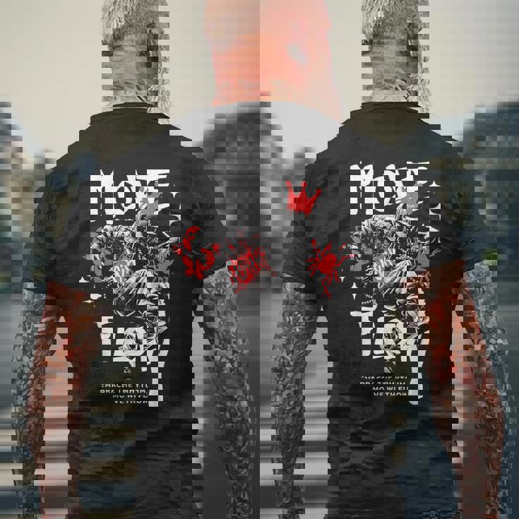 ブレイクダンス ダンサー キング ストリートウェア メンズTシャツ バックプリント 高齢者への贈り物