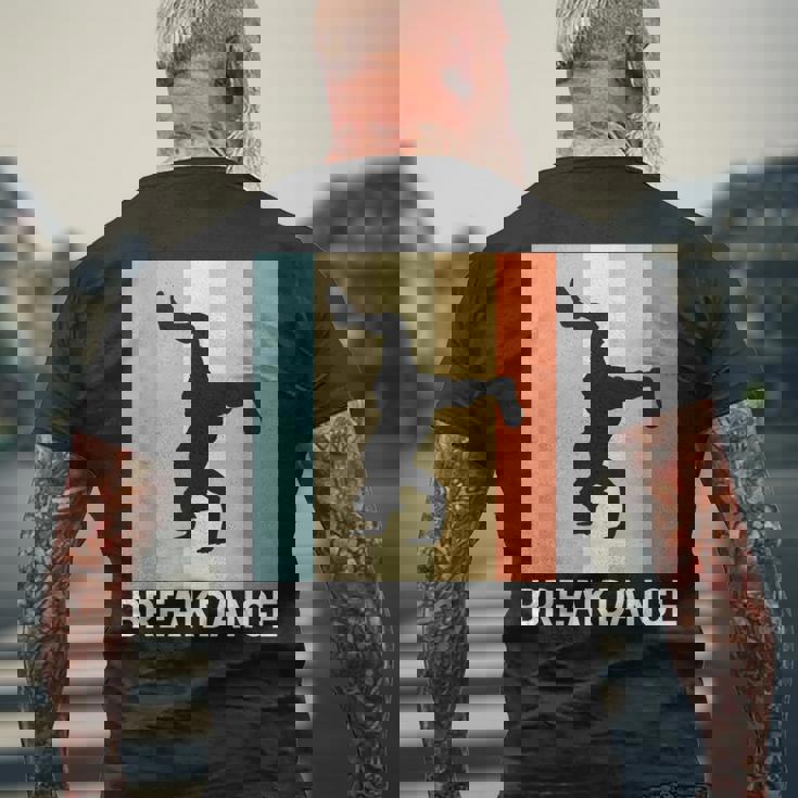 ブレイクダンス I レトロ I ダンサー ヒップホップダンス ブレイクダンス メンズTシャツ バックプリント 高齢者への贈り物