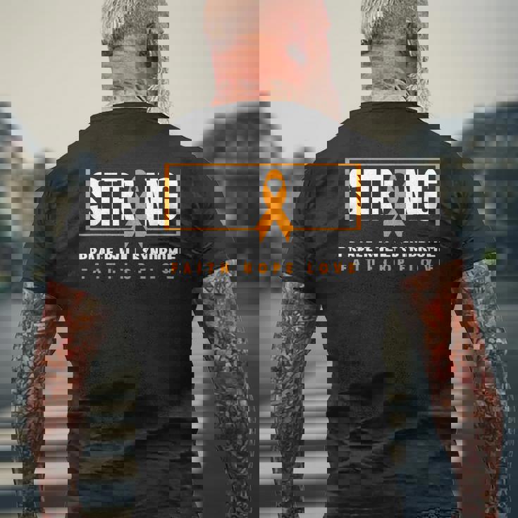 プラダー・ウィリ症候群強いプラダー・ウィリ症候群の意識 メンズTシャツ バックプリント 高齢者への贈り物