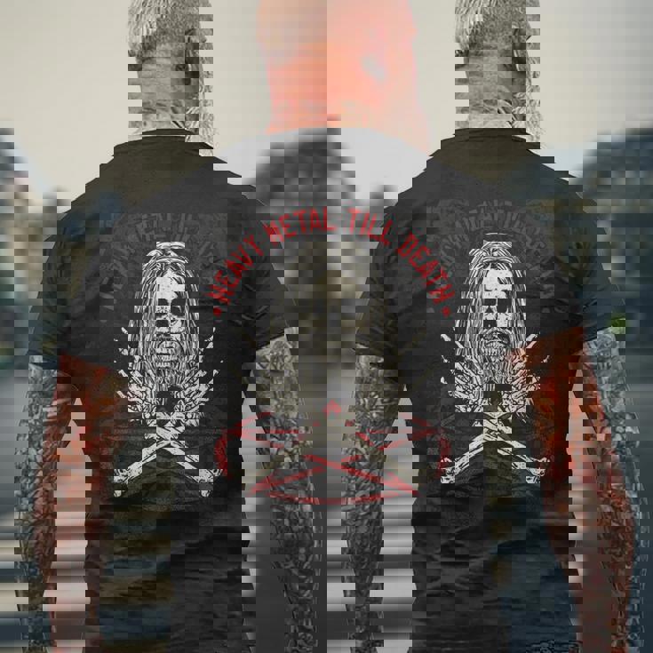 ヘビーメタル ロック・メタルヘッド メンズTシャツ バックプリント 高齢者への贈り物