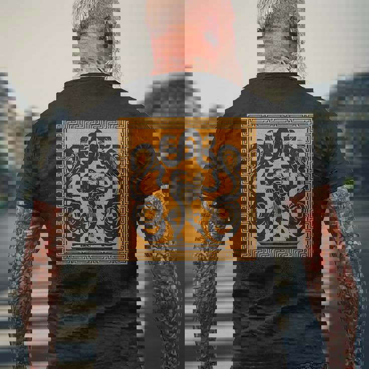 ヘラクレス オリンピアン戦士 ギリシャ神話 ギリシャ美術 神話 メンズTシャツ バックプリント 高齢者への贈り物