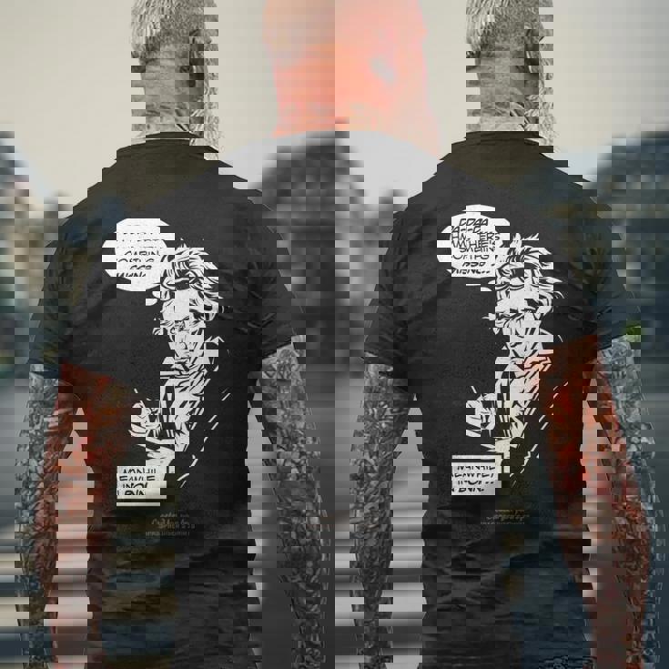 ベートーヴェン デザイン 第5交響曲 ダ、ダ、ダ ベートーヴェン 長袖tシャツ メンズTシャツ バックプリント 高齢者への贈り物