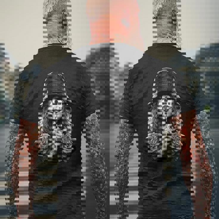 ペイサ・チカーナ アート タトゥー チカーノ チョラ チョロ ピエロ 長袖tシャツ メンズTシャツ バックプリント 高齢者への贈り物