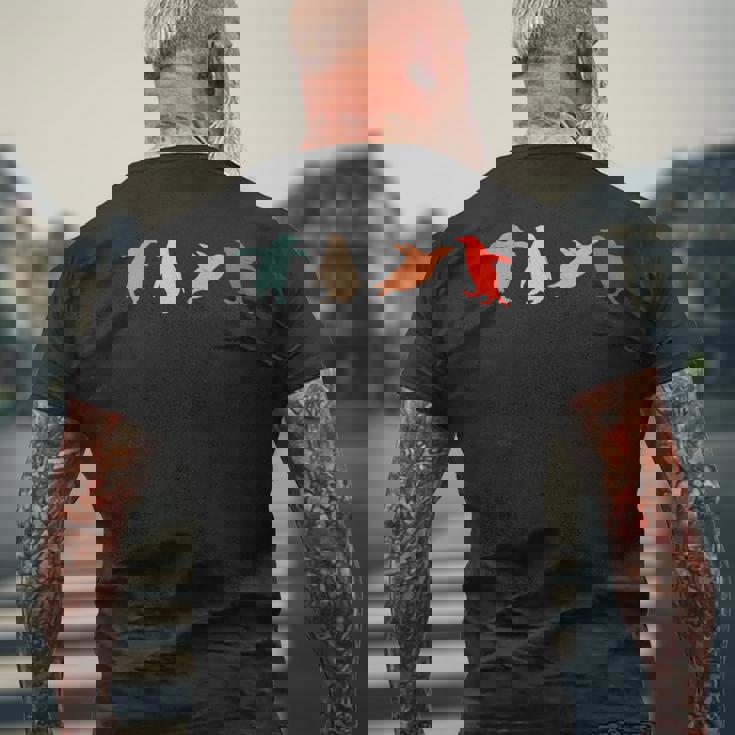 ペンギンペンギン アニマルラバーズ レトロペンギン 長袖tシャツ メンズTシャツ バックプリント 高齢者への贈り物