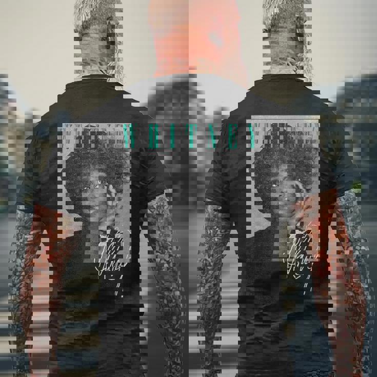 ホイットニー・ヒューストン・シューティングスター メンズTシャツ バックプリント 高齢者への贈り物