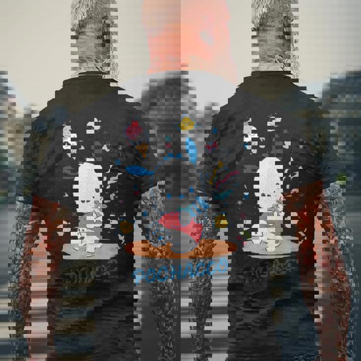 ポチャッコ パーティ 【バレンタインギフトにおすすめ！】 メンズTシャツ バックプリント 高齢者への贈り物