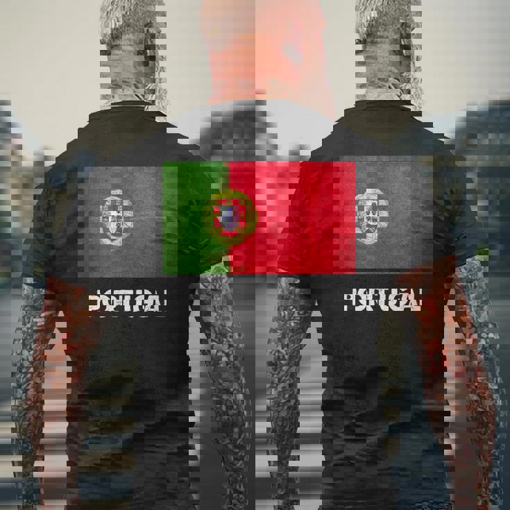 ポルトガル国旗tシャツ メンズTシャツ バックプリント 高齢者への贈り物