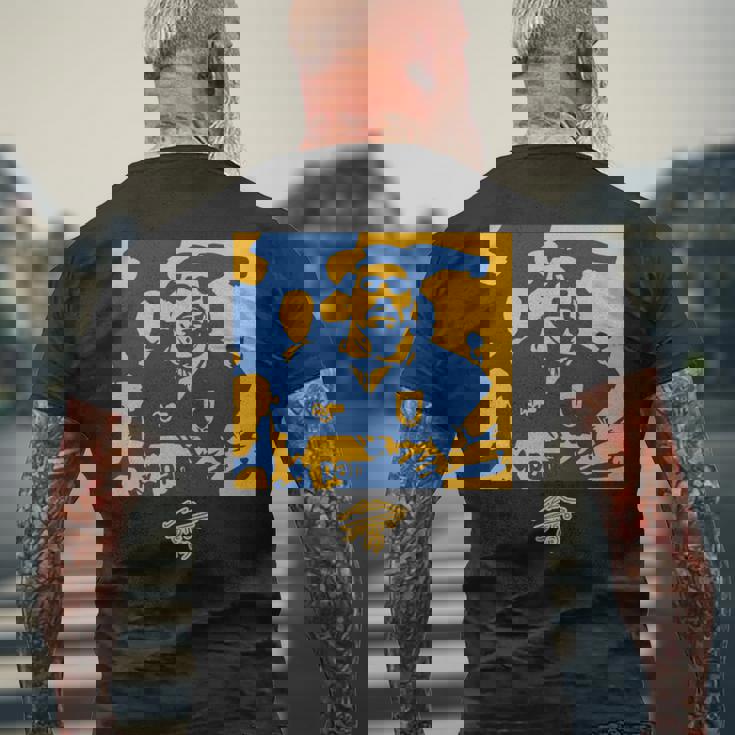 マラドーナボカアブストラクト 長袖tシャツ メンズTシャツ バックプリント 高齢者への贈り物