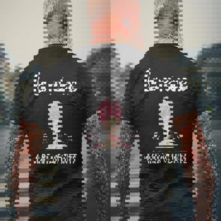 マリー・アントワネット女王 ヴェルサイユ革命 1789年 フランス メンズTシャツ バックプリント 高齢者への贈り物