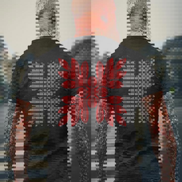 マルーン パラカ ウルー メンズTシャツ バックプリント 高齢者への贈り物