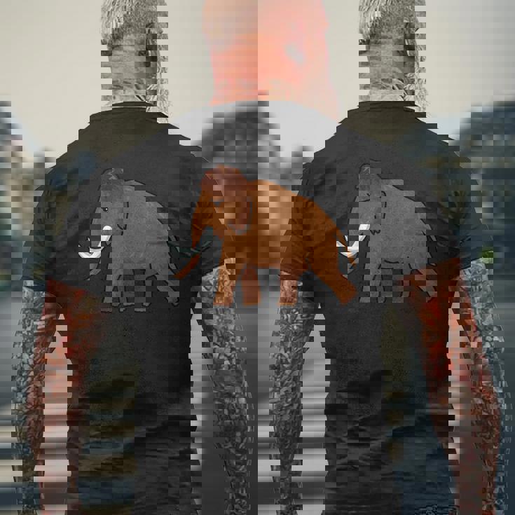 マンモス・ウーリー・エレファント・ビッグ・アイスミュージアム・マンモス・マストドン メンズTシャツ バックプリント 高齢者への贈り物