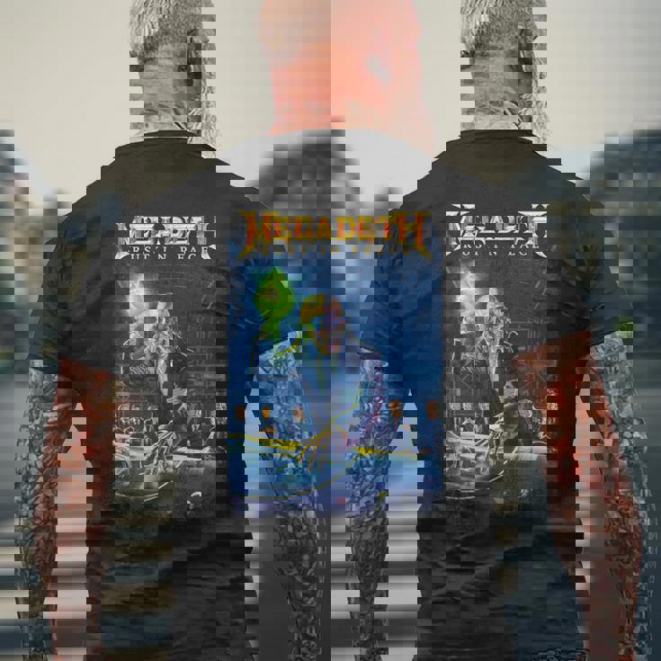 メガデス-ラスト・イン・ピース 長袖tシャツ メンズTシャツ バックプリント 高齢者への贈り物