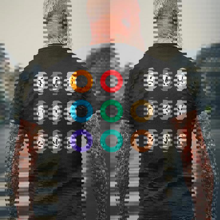 メトロ東京全線地下鉄列車デザイン メンズTシャツ バックプリント 高齢者への贈り物