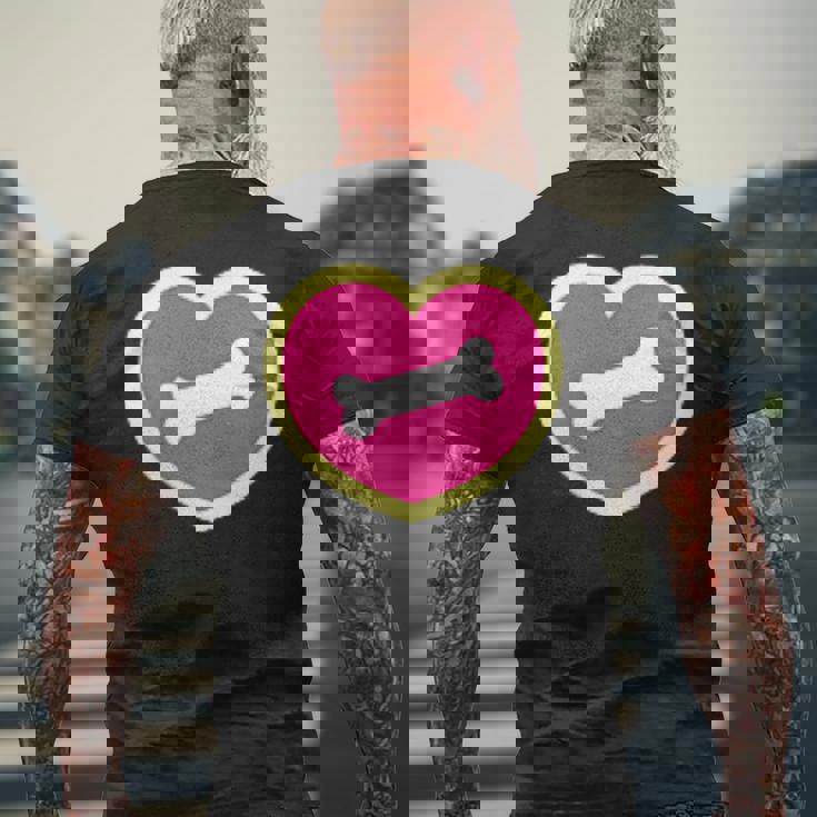 メルちゃんのペット いぬのポコちゃん バックプリント メンズTシャツ バックプリント 高齢者への贈り物