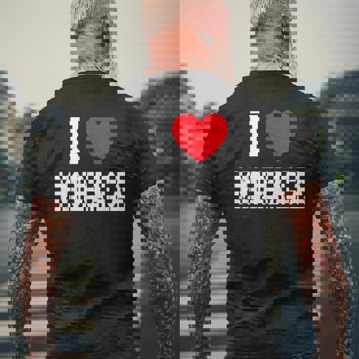 モナカ大好き メンズTシャツ バックプリント 高齢者への贈り物