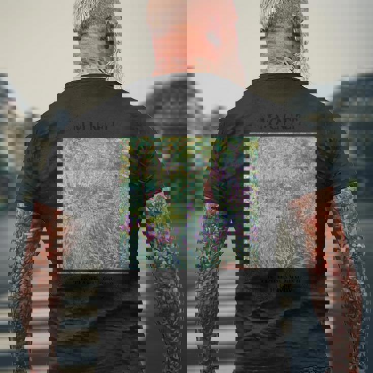 モネギヴェルニーのアリストの庭 メンズTシャツ バックプリント 高齢者への贈り物