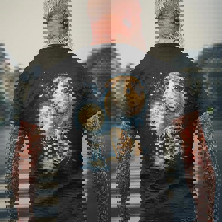 モルモット ハウリング トゥ ザ ムーン ミーム 面白い 90年代 モルモット 長袖tシャツ メンズTシャツ バックプリント 高齢者への贈り物