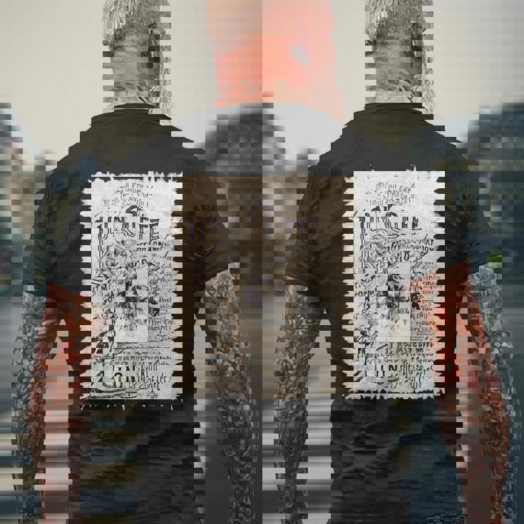 ライオンコーヒー キングオブコーヒー ヴィンテージtシャツ ジャワモカリオ メンズTシャツ バックプリント 高齢者への贈り物