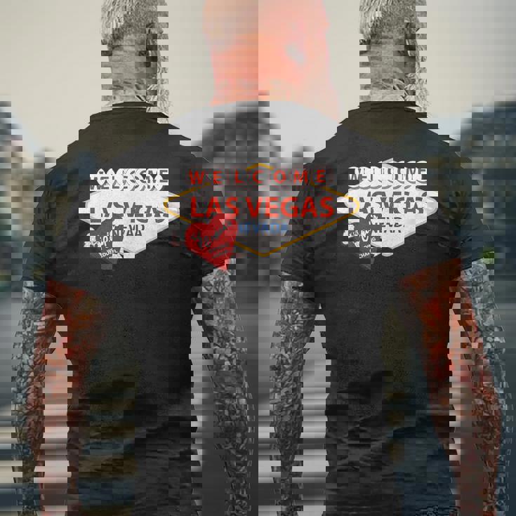 ラスベガス カジノ ラスベガス ストリップ ナイトライフ お土産とギフト メンズTシャツ バックプリント 高齢者への贈り物