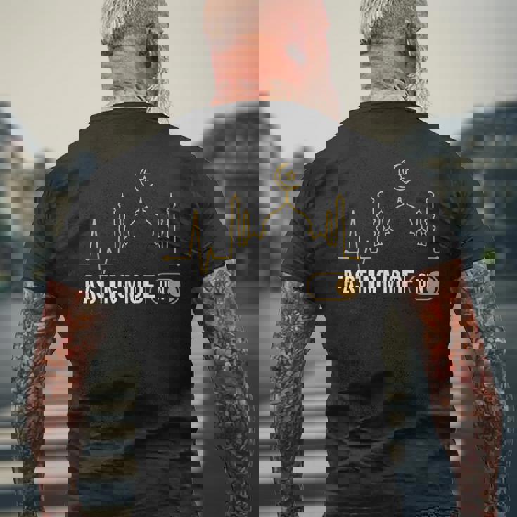 ラマダンカリーム断食モード断食イスラム教徒 メンズTシャツ バックプリント 高齢者への贈り物